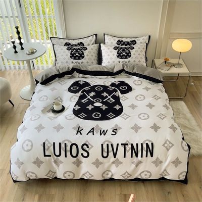Grade Twin Size Cobertura de colchão Lenços de cama Set de roupa de cama 4 em 1 Algodão escovado Não descartável