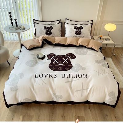Grade Twin Size Cobertura de colchão Lenços de cama Set de roupa de cama 4 em 1 Algodão escovado Não descartável