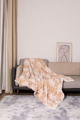 Quebra-cabeça em espessura de duas camadas, estilo Natal, coral, lã de coral, lançamento de sherpa.