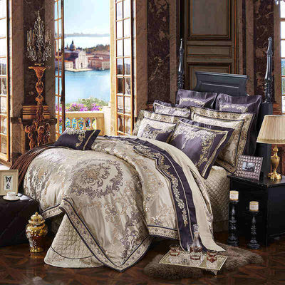 Adicione um toque de luxo ao seu hotel com este conjunto de Jacquard de estilo europeu sustentável
