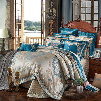 Adicione um toque de luxo ao seu hotel com este conjunto de Jacquard de estilo europeu sustentável