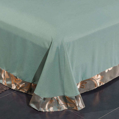 Estilo Europeu Luxo Satin Silk Hotel Exquisita Jacquard Lamento Conjunto Vantagem Sólida