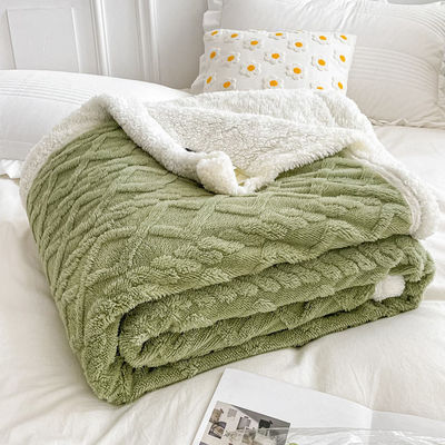 Brinco de lã polar de estilo simples de carneiro de caxemira para noites de inverno