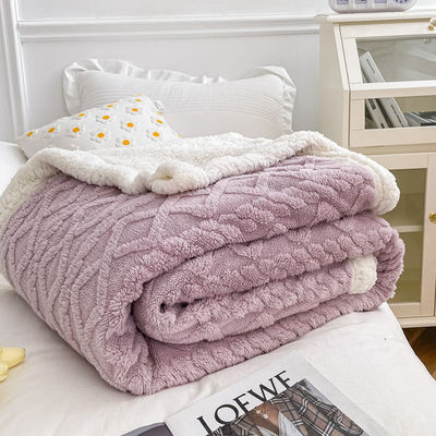 Brinco de lã polar de estilo simples de carneiro de caxemira para noites de inverno