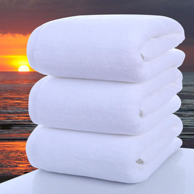 Toalha espessa de algodão 100% 80*180cm Multi Size 21S Toalha de banho branca macia 600g para verão