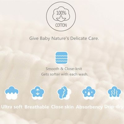 Registro do bebê Obrigações Quadradas Toalhas de banho para bebê Conjunto suave e suave 12 x 12 polegadas