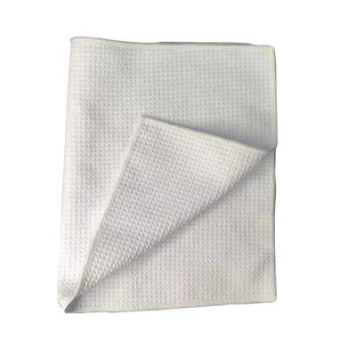 Toalha de chá de tecido de waffle branco sublimação Toalha de cozinha em branco para impressão personalizada