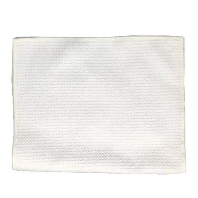 Toalha de chá de tecido de waffle branco sublimação Toalha de cozinha em branco para impressão personalizada