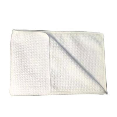 Toalha de chá de tecido de waffle branco sublimação Toalha de cozinha em branco para impressão personalizada