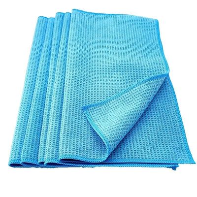 Produto de higiene do automóvel de microfibra de poliéster 380 GSM Toalhas de secagem de tecido de waffle