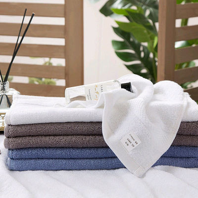 Hotel 5 estrelas 100% de algodão Face Spa Hand Bath Towel Sets com logotipo personalizado e cor sólida