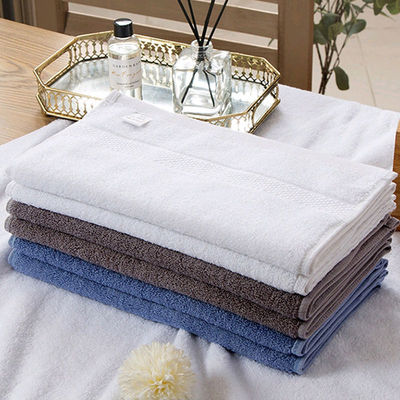 Hotel 5 estrelas 100% de algodão Face Spa Hand Bath Towel Sets com logotipo personalizado e cor sólida