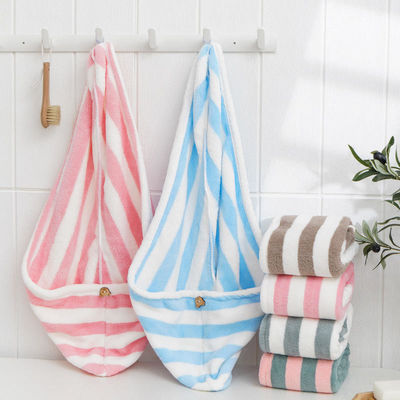 Turbante de secagem de cabelos de microfibras altamente absorventes para secar rapidamente o cabelo longo e grosso