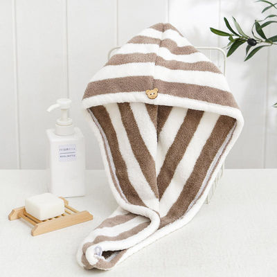 Turbante de secagem de cabelos de microfibras altamente absorventes para secar rapidamente o cabelo longo e grosso