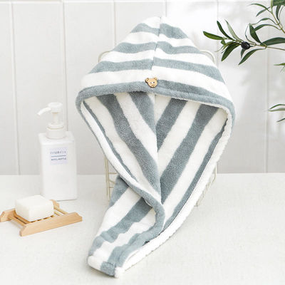 Turbante de secagem de cabelos de microfibras altamente absorventes para secar rapidamente o cabelo longo e grosso