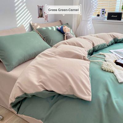 Colecções de lençóis de cama de algodão de cores sólidas