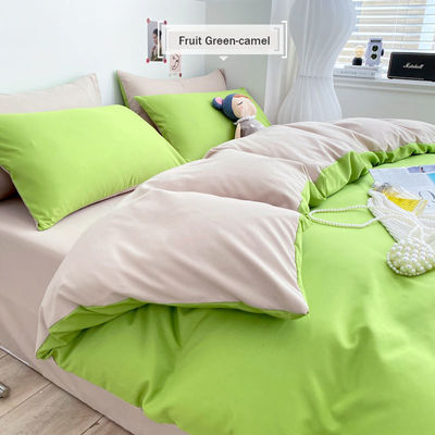 Colecções de lençóis de cama de algodão de cores sólidas