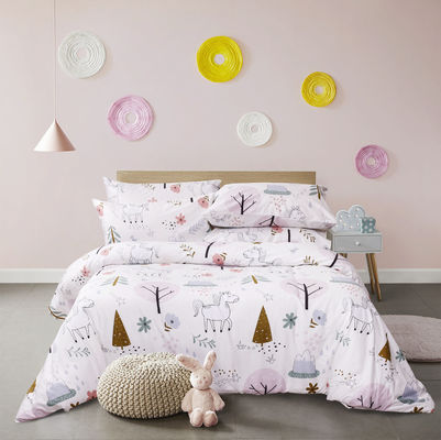 130 * 70 Set de roupa de cama de densidade de tecido com padrão geométrico e design personalizado