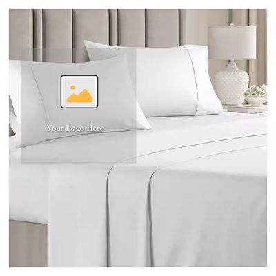 Estilo Europeu e Americano 400TC Luxury Embroidered Duvet Cover Set para Queen Size Bed