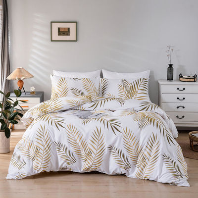 3 peças impressas de roupa de cama para King Size Set de cobertor de cama e lençol de cama de designer