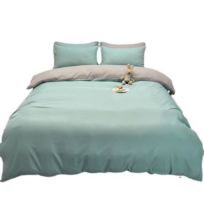 Conjunto de roupa de cama de seda Confortador Lenço de cama Cobertura de colcha Não descartável Conjunto de roupa de cama de designer