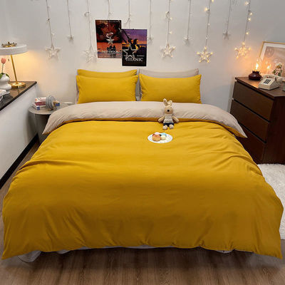 Conjunto de roupa de cama de seda Confortador Lenço de cama Cobertura de colcha Não descartável Conjunto de roupa de cama de designer