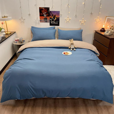 Conjunto de roupa de cama de seda Confortador Lenço de cama Cobertura de colcha Não descartável Conjunto de roupa de cama de designer