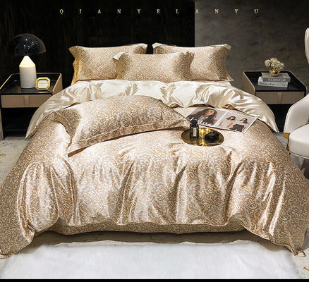 Impressão diagonal de folhas de seda de amoras para roupa de cama 100% de seda no mercado