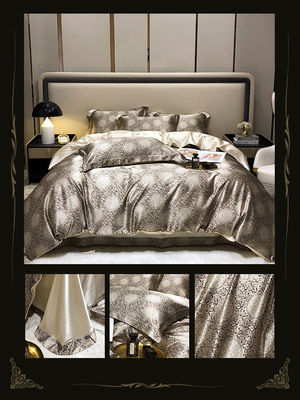 Impressão diagonal de folhas de seda de amoras para roupa de cama 100% de seda no mercado