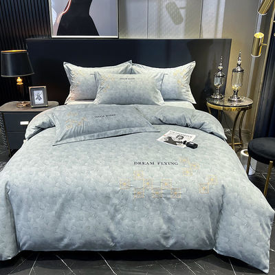 Home Bedding Sets With Matching Curtains Sheets de algodão egípcio para cama de bebê de hotel