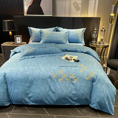 Home Bedding Sets With Matching Curtains Sheets de algodão egípcio para cama de bebê de hotel