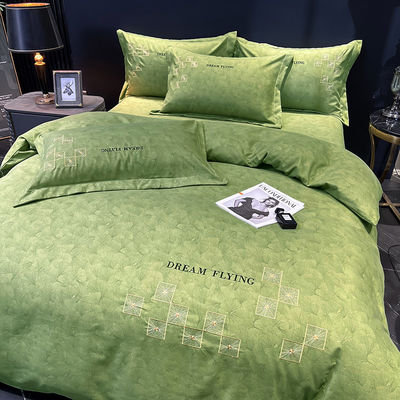 Home Bedding Sets With Matching Curtains Sheets de algodão egípcio para cama de bebê de hotel