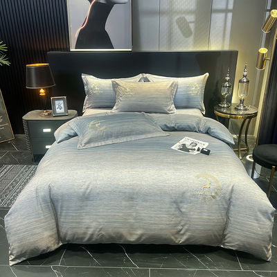 Home Bedding Sets With Matching Curtains Sheets de algodão egípcio para cama de bebê de hotel