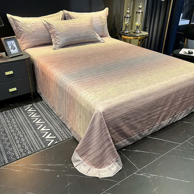 1 Cobertura 1 lençol plano / lençol de cama 2 almofada rosa de algodão egípcio Set de roupa de cama para bebê em casa