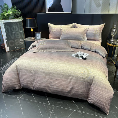1 Cobertura 1 lençol plano / lençol de cama 2 almofada rosa de algodão egípcio Set de roupa de cama para bebê em casa