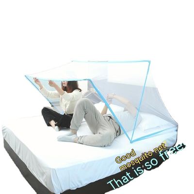 Tenda de mosquiteiro dobrável de verão para adultos 100% poliéster portátil pop up quarto de dormir pátio
