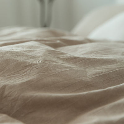 100% de algodão lavado roupa de cama de mão suave sentir respirável e durável linho como textura