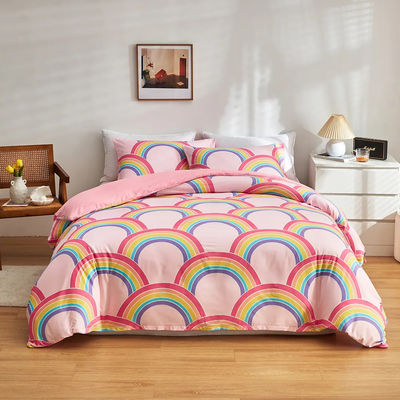 Conjunto de roupa de cama branca floral para crianças meninos meninas Twin 2 PCs Glow in The Dark Duvet Cover