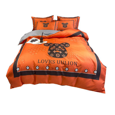 100% Poliéster Casamento Kit de Quatro Peças Set de Cama Para Hotel E Casa