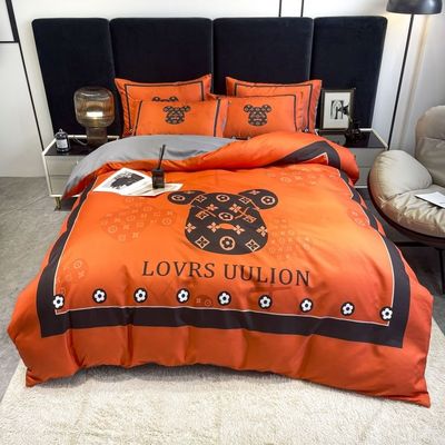 100% Poliéster Casamento Kit de Quatro Peças Set de Cama Para Hotel E Casa